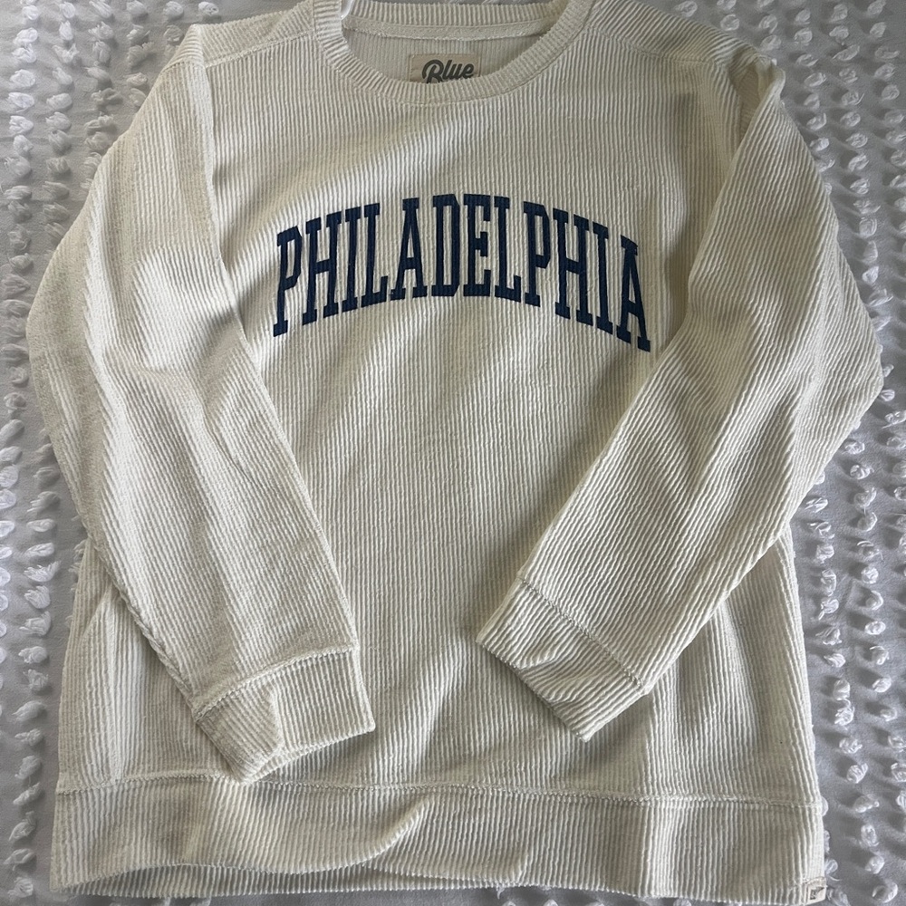White Philadelphia crewneck